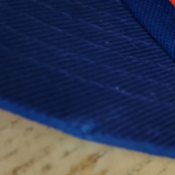 NIKE TRUE Large Logo Logic Snapback Cap Royal Blue & Neon Orange - Rare - Picture 3 of 7